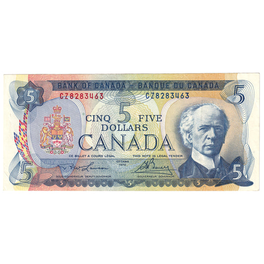 BC-48b 1972 Canada $5 Lawson-Bouey, CZ, VF-EF