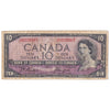BC-32b 1954 Canada $10 Beattie-Coyne, Devil's Face, J/D, Circ