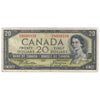 BC-33b 1954 Canada $20 Beattie-Coyne, Devil's Face, B/E, F