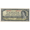 BC-33b 1954 Canada $20 Beattie-Coyne, Devil's Face, C/E, Circ