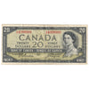 BC-33b 1954 Canada $20 Beattie-Coyne, Devil's Face, G/E, Circ