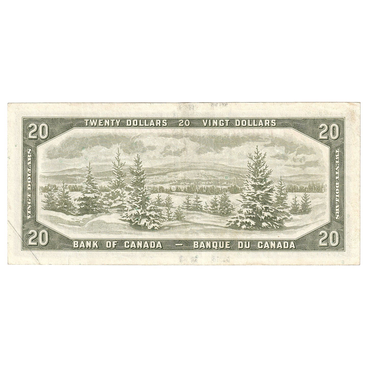 BC-41bA 1954 Canada $20 Beattie-Rasminsky, *A/E, EF