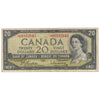 BC-41bA 1954 Canada $20 Beattie-Rasminsky, *A/E, Fine (F12)