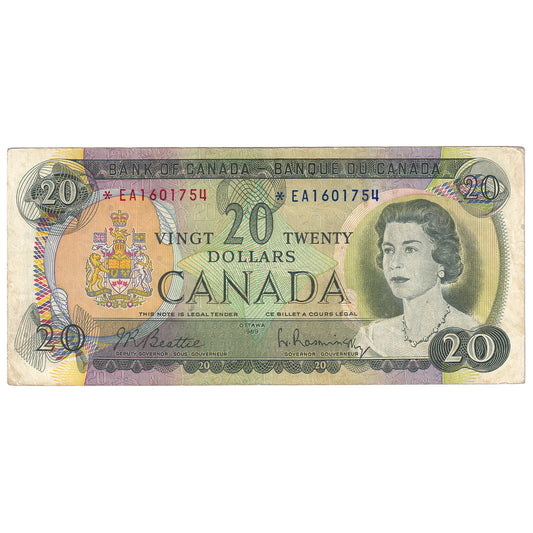 BC-50aA 1969 Canada $20 Beattie-Rasminsky, *EA, F-VF