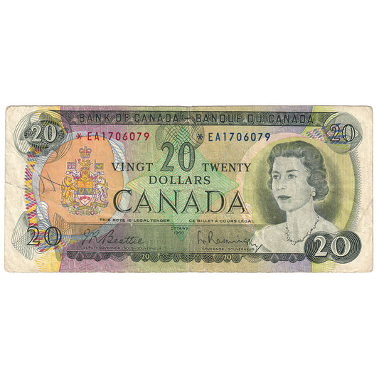 BC-50aA 1969 Canada $20 Beattie-Rasminsky, *EA, Circ