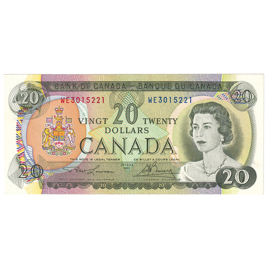 BC-50b 1969 Canada $20 Lawson-Bouey, WE, Circ
