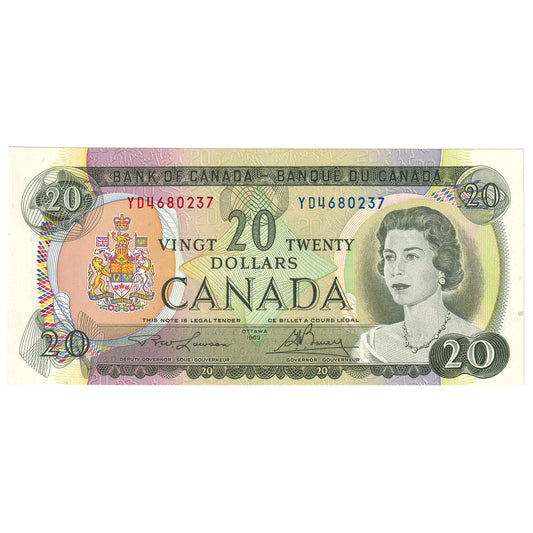 BC-50b 1969 Canada $20 Lawson-Bouey, YD, CUNC