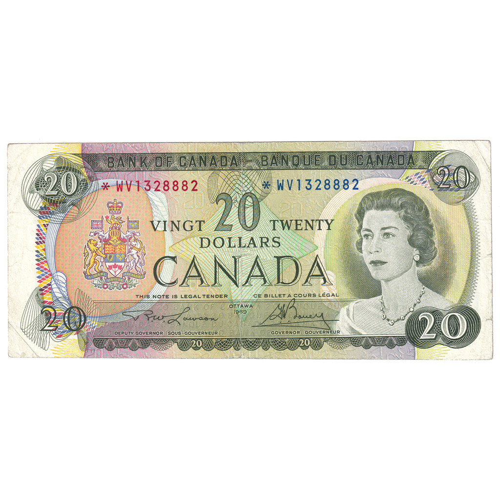 BC-50bA 1969 Canada $20 Lawson-Bouey, *WV, Circ