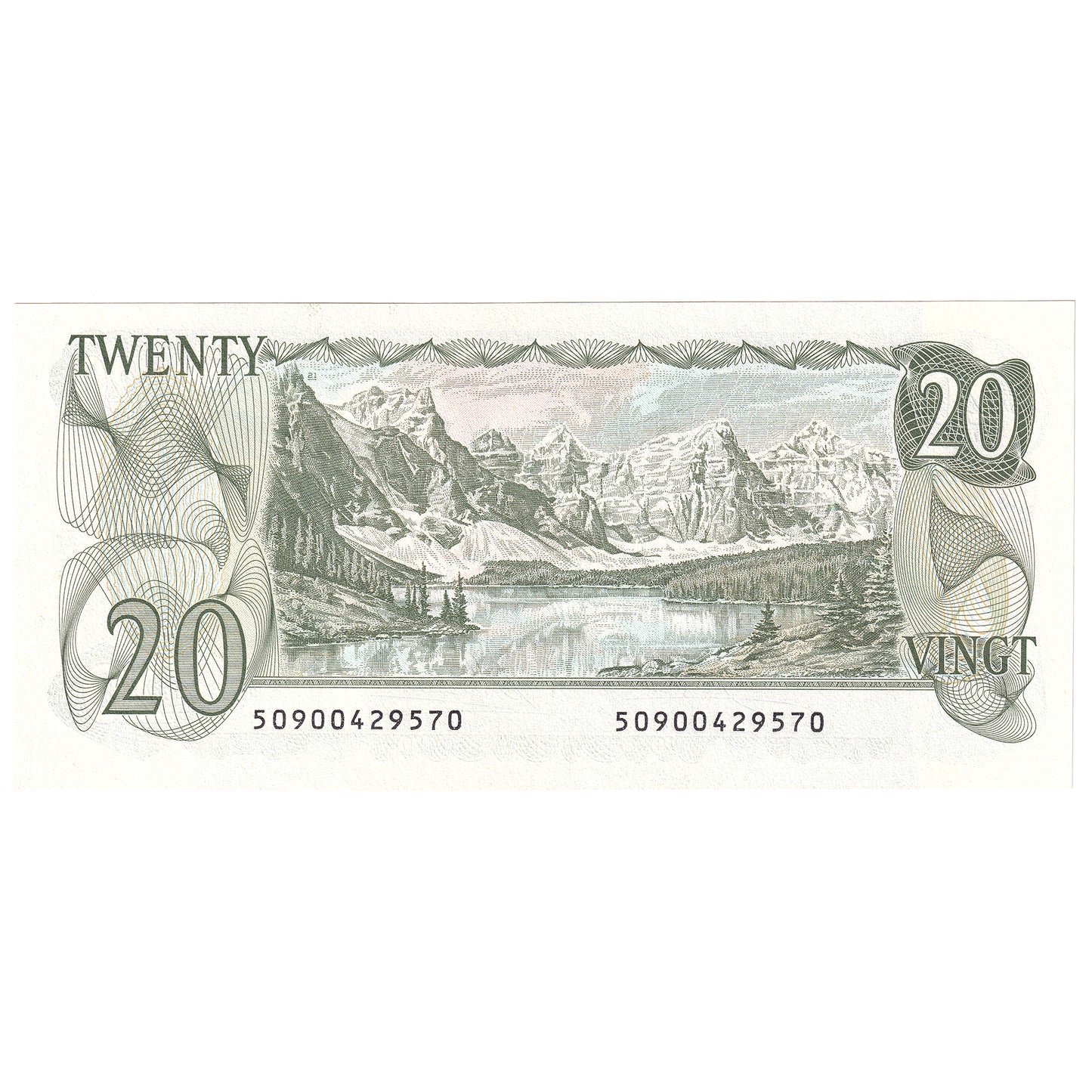 BC-54b 1979 Canada $20 Crow-Bouey, Lithographed, Choice Uncirculated (CUNC63)