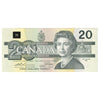 BC-58a 1991 Canada $20 Thiessen-Crow, EIA, Almost Uncirculated (AU50)