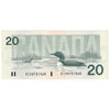 BC-58aA 1991 Canada $20 EIX w/o Serifs EF-AU