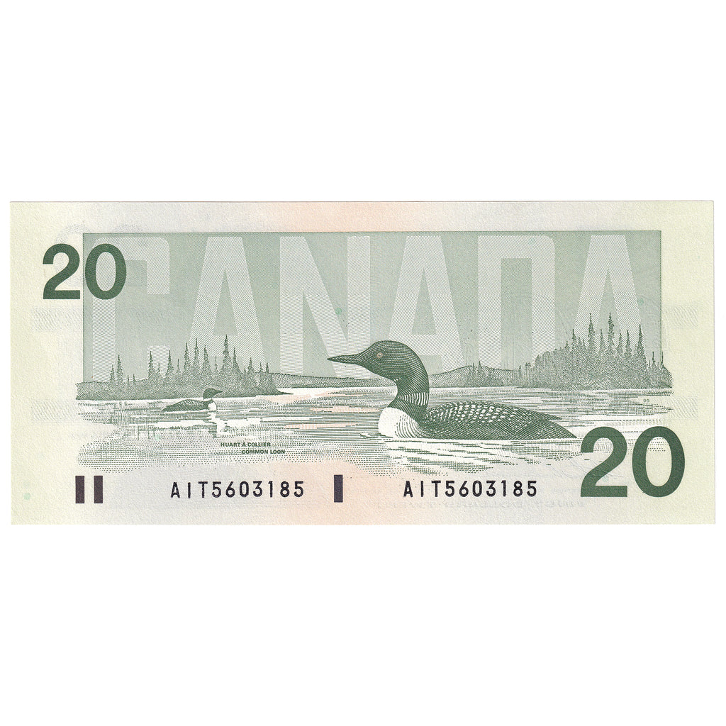 BC-58a-ii 1991 Canada $20 Thiessen-Crow, AIT, CUNC