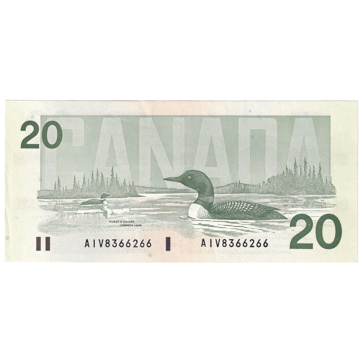 BC-58a-ii 1991 Canada $20 Thiessen-Crow, AIV, AU