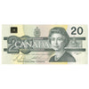 BC-58b 1991 Canada $20 Bonin-Thiessen, ESV, AU-UNC