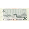 BC-58b-i 1991 Canada $20 Bonin-Thiessen, ASC, Almost Uncirculated (AU50)