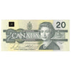 BC-58b-i 1991 Canada $20 Bonin-Thiessen, ASW, Almost Uncirculated (AU50)