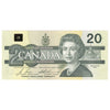 BC-58b-i 1991 Canada $20 Bonin-Thiessen, AVA, AU-UNC (AU55)
