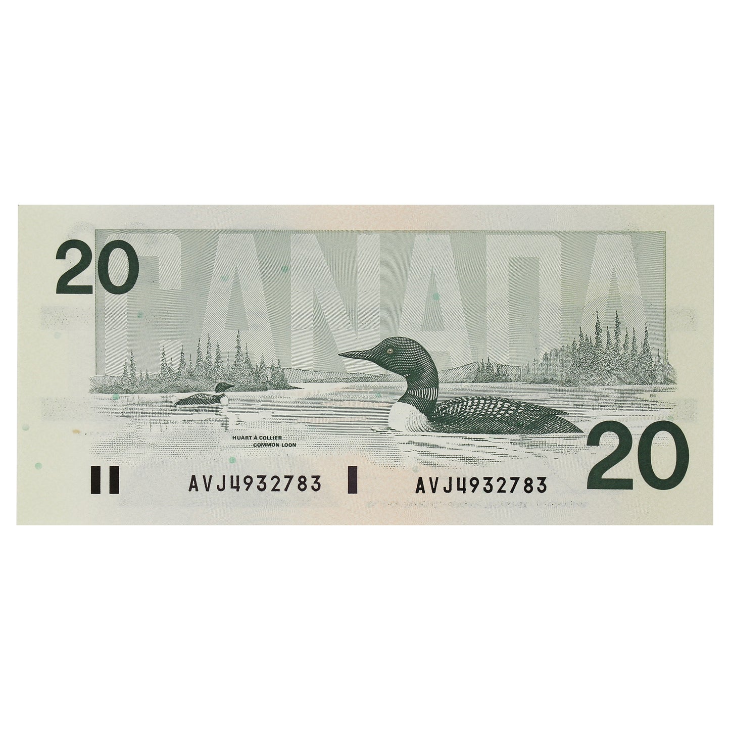 BC-58b-i 1991 Canada $20 Bonin-Thiessen, AVJ, Uncirculated (MS60)