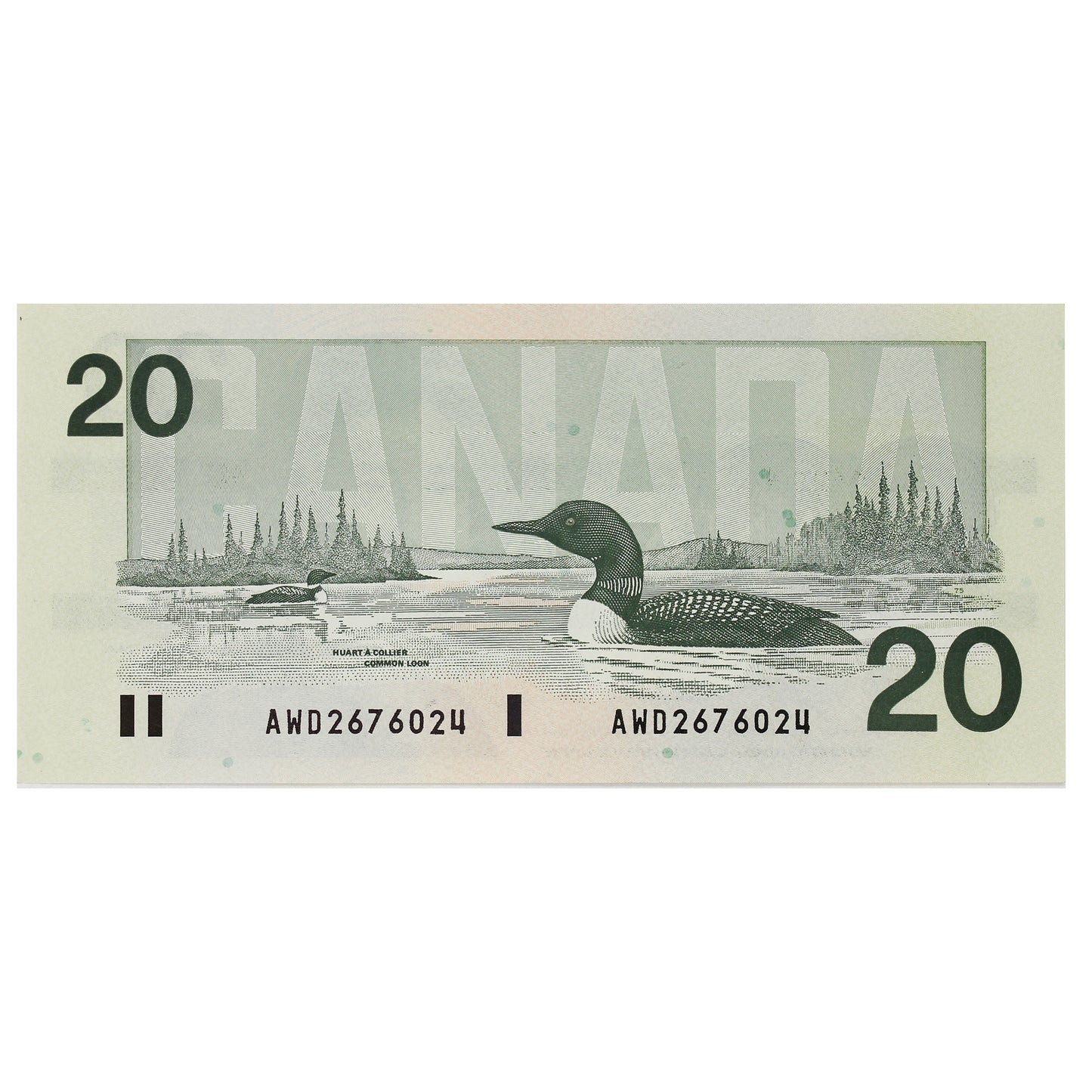 BC-58c 1991 Canada $20 Knight-Thiessen, AWD, AU-UNC (AU55)