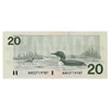BC-58c 1991 Canada $20 Knight-Thiessen, AWD, Almost Uncirculated (AU50)