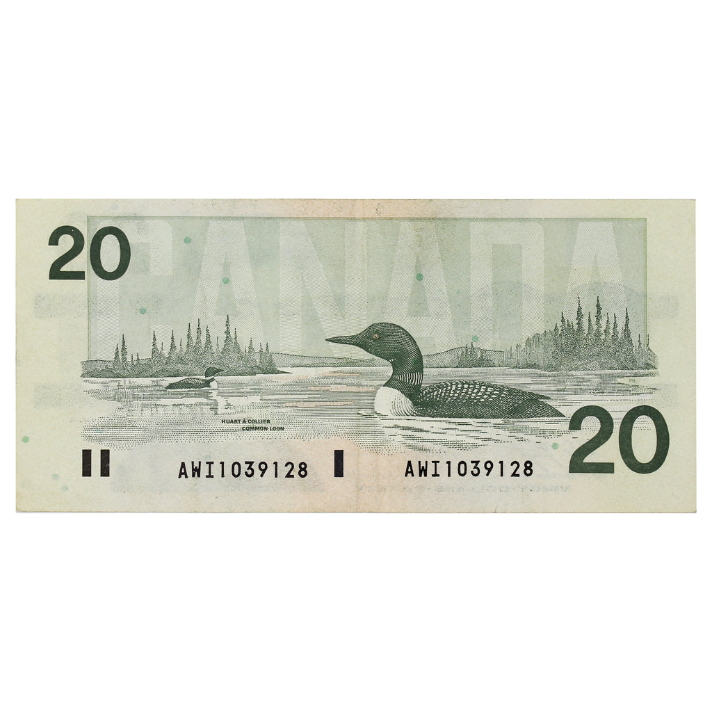 BC-58cA 1991 Canada $20 Knight-Thiessen, AWI (1.000-1.100), VF-EF (VF30)