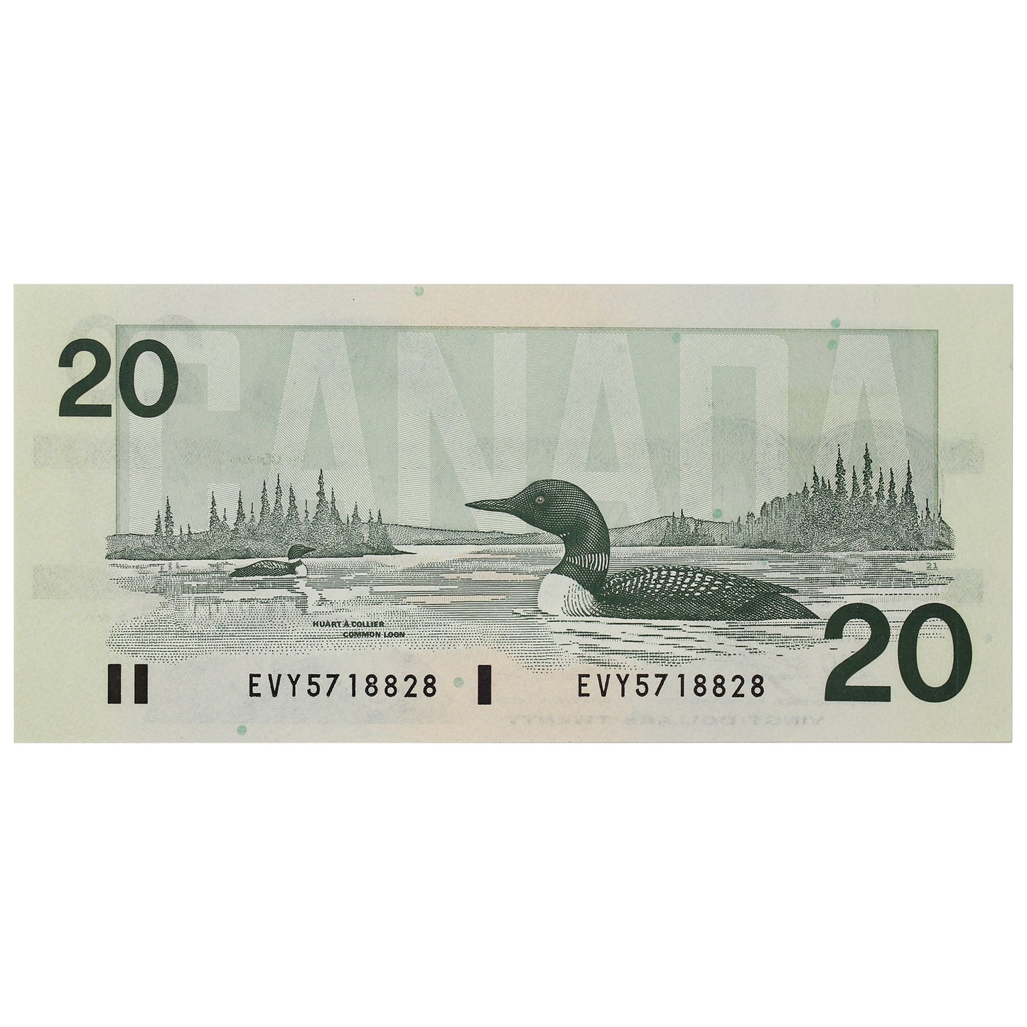 BC-58d 1991 Canada $20 Knight-Dodge, EVY, AU-UNC (AU55)