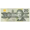 BC-58d 1991 Canada $20 Knight-Dodge, EVY, AU-UNC (AU55)