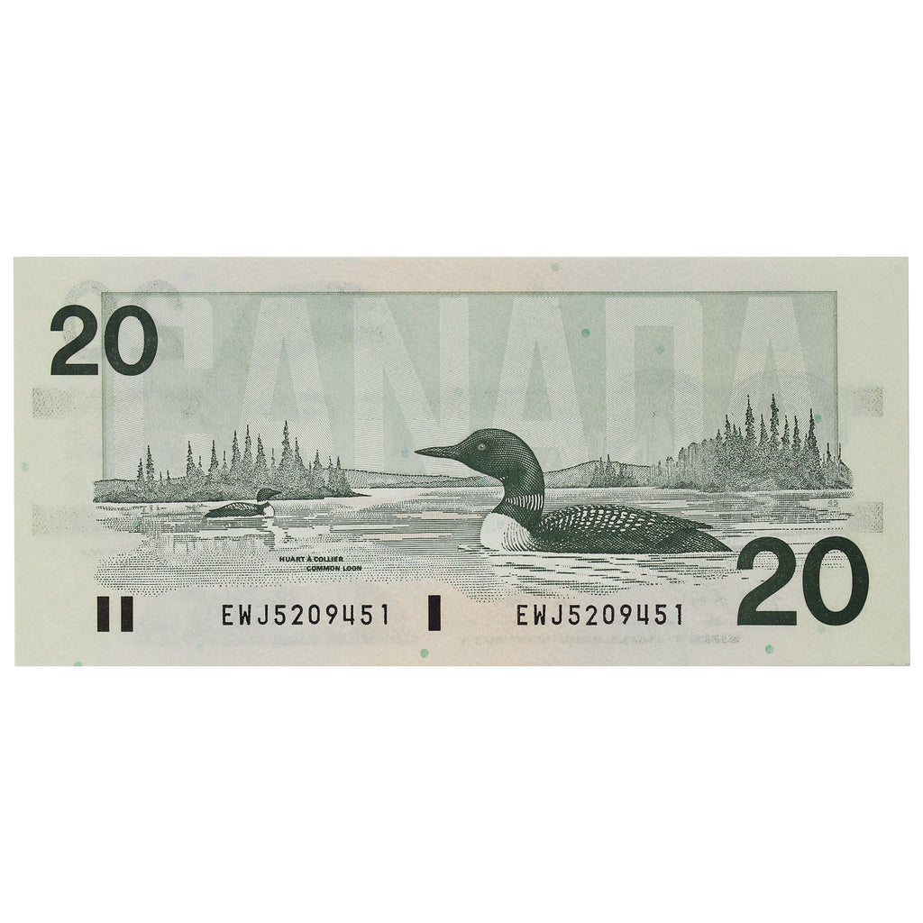 BC-58d 1991 Canada $20 Knight-Dodge, EWJ, UNC