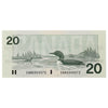 BC-58d 1991 Canada $20 Knight-Dodge, EWN, AU-UNC (AU55)
