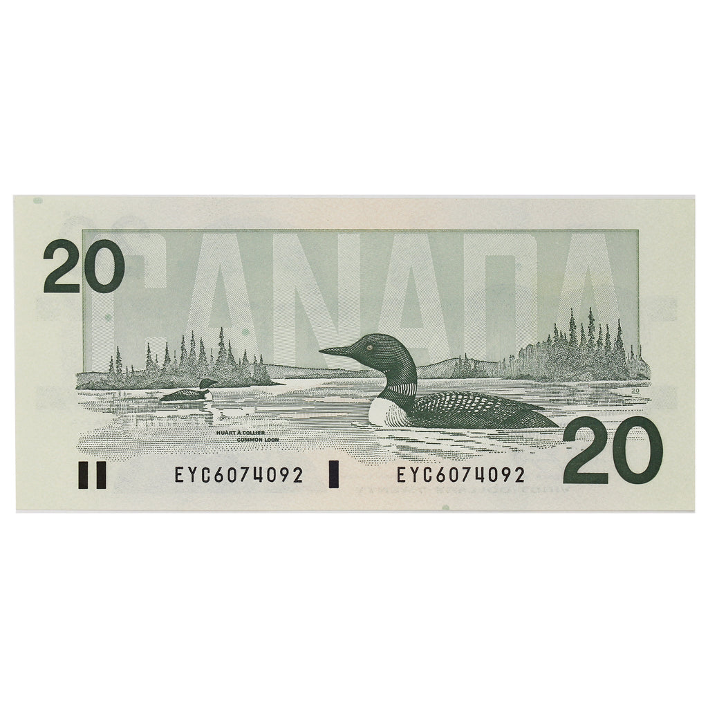 BC-58d 1991 Canada $20 Knight-Dodge, EYC, Uncirculated (MS60)