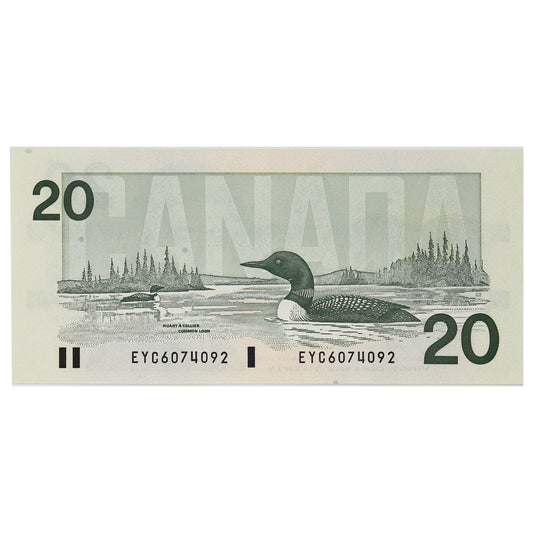 BC-58d 1991 Canada $20 Knight-Dodge, EYC, Uncirculated (MS60)