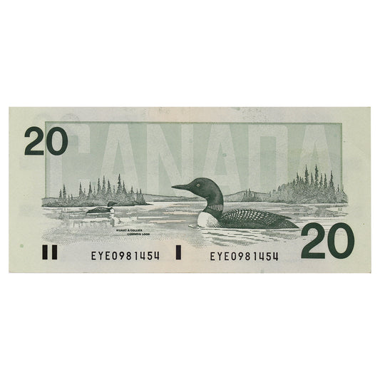 BC-58d 1991 Canada $20 Knight-Dodge, EYE, EF-AU (EF45)