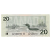 BC-58d-i 1991 Canada $20 Knight-Dodge, AWY, Choice Uncirculated (CUNC63)