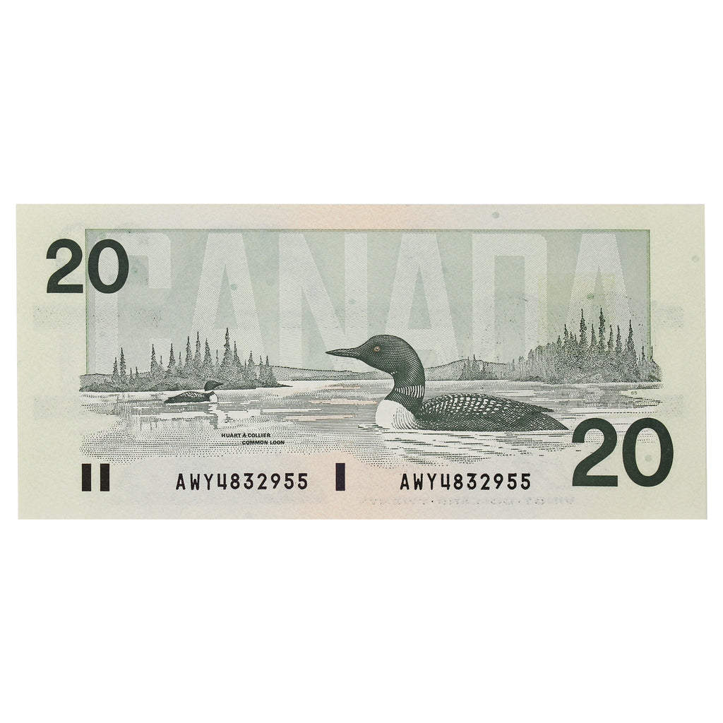 BC-58d-i 1991 Canada $20 Knight-Dodge, AWY, Choice Uncirculated (CUNC63)