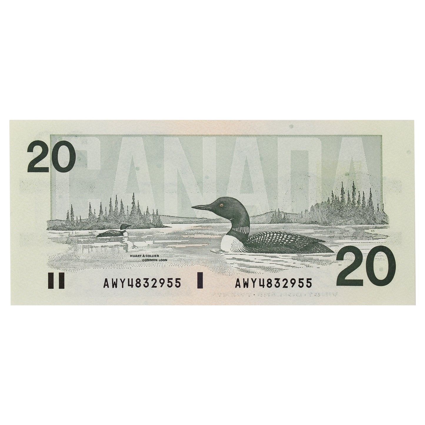 BC-58d-i 1991 Canada $20 Knight-Dodge, AWY, Choice Uncirculated (CUNC63)