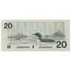 BC-58d-i 1991 Canada $20 Knight-Dodge, AWZ, AU-UNC (AU55)