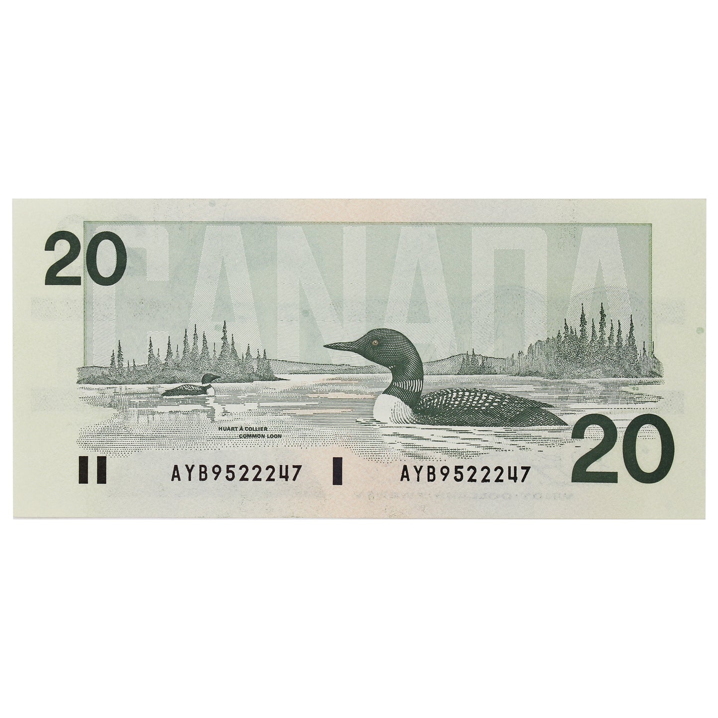 BC-58d-i 1991 Canada $20 Knight-Dodge, AYB, AU-UNC (AU55)