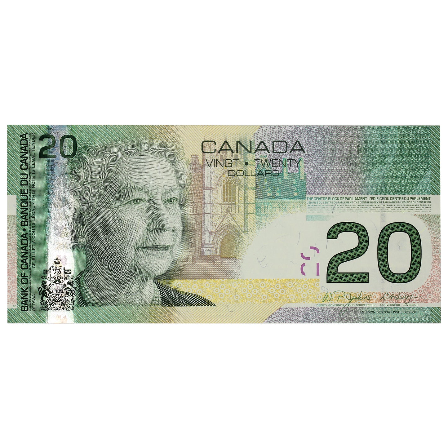 BC-64a 2004 Canada $20 Jenkins-Dodge, AYR, Almost Uncirculated (AU50)