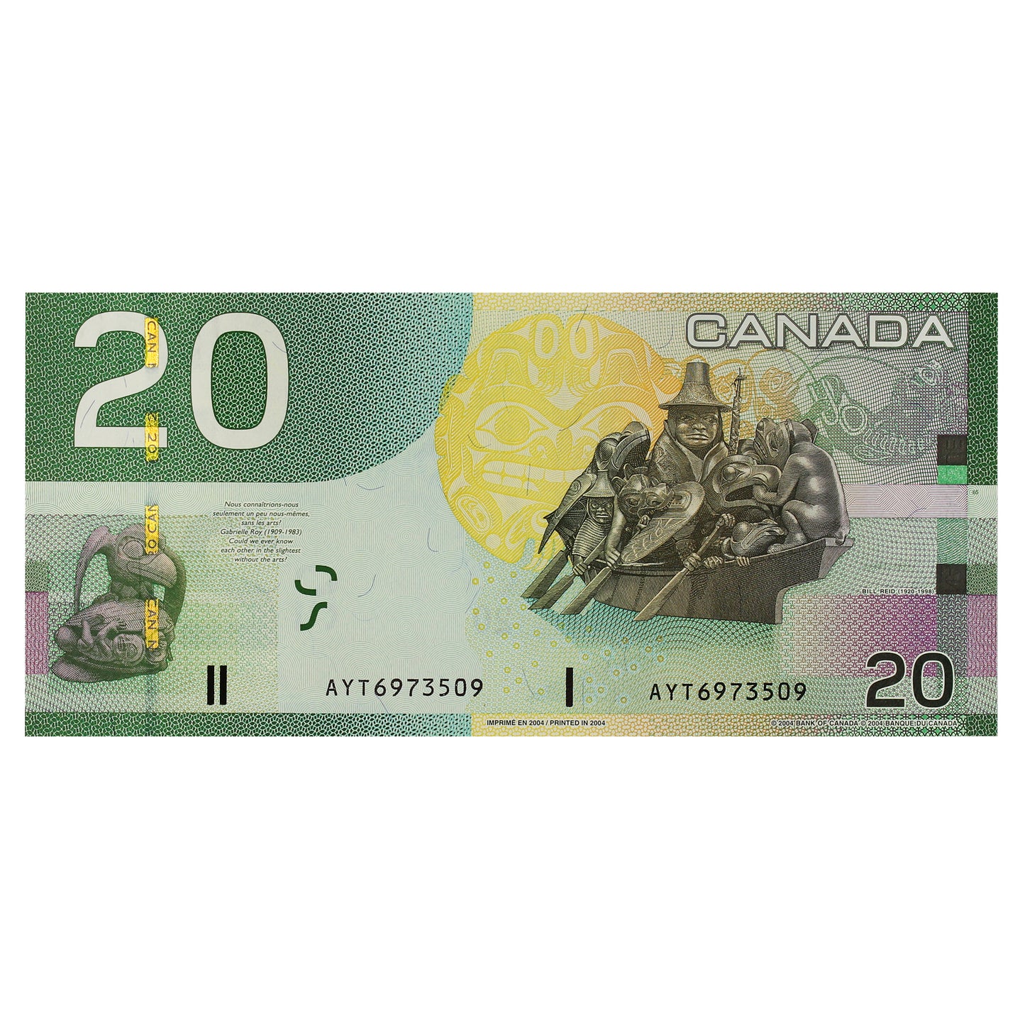 BC-64a 2004 Canada $20 Jenkins-Dodge, AYT, CUNC