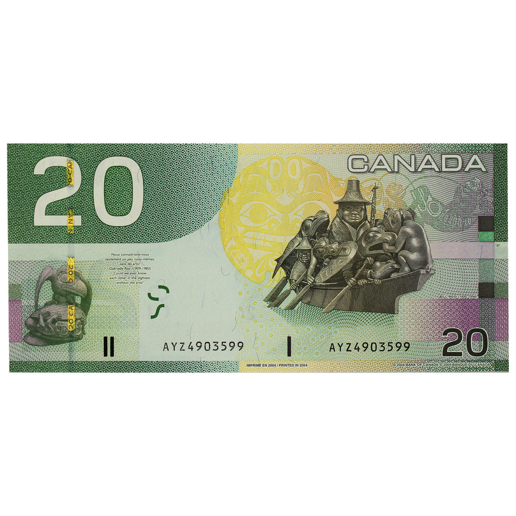 BC-64a 2004 Canada $20 Jenkins-Dodge, AYZ, AU-UNC (AU55)
