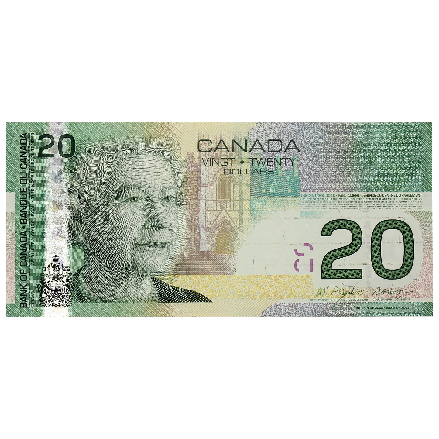 BC-64a 2004 Canada $20 Jenkins-Dodge, AZA, AU-UNC (AU55)