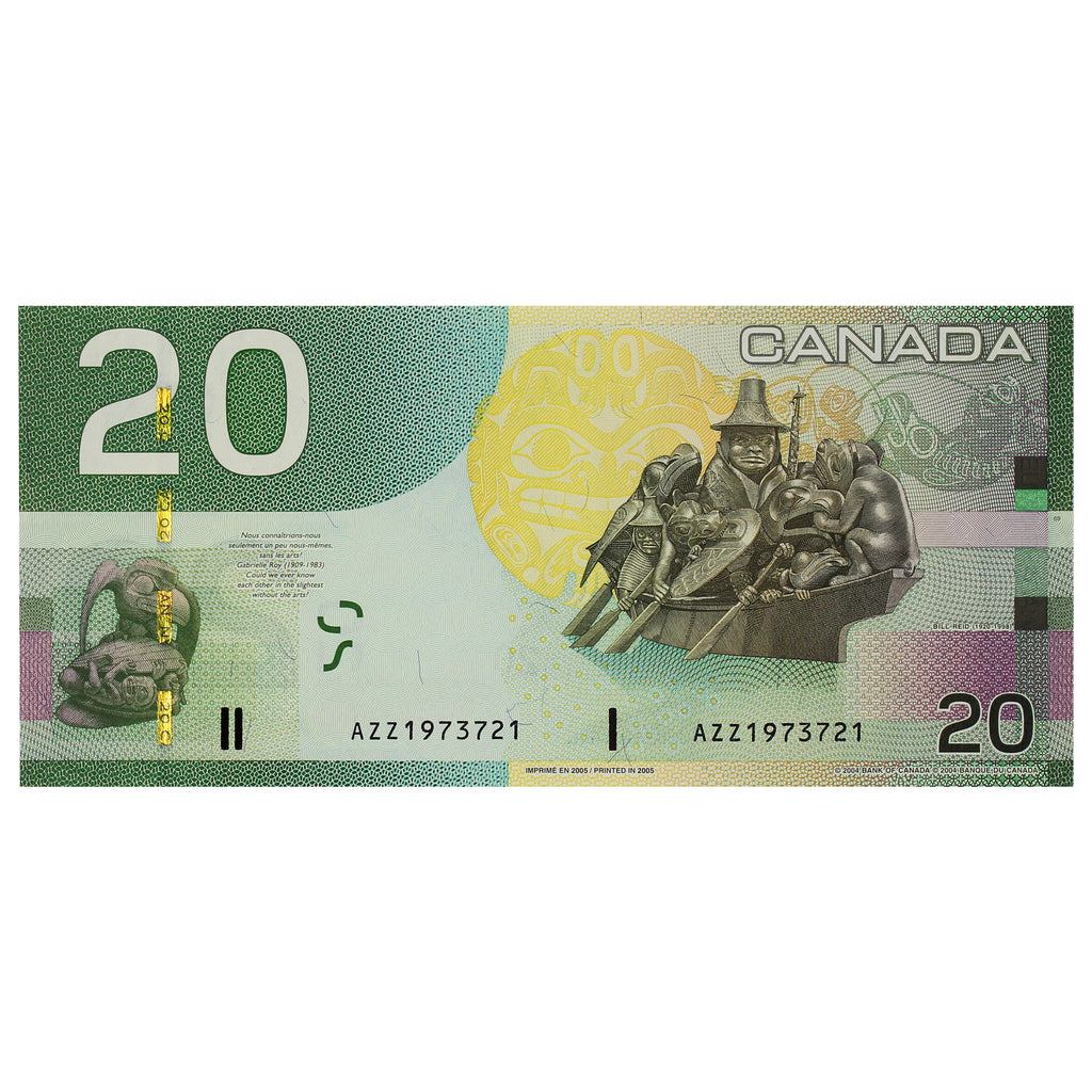 BC-64a 2005 Canada $20 Jenkins-Dodge, AZZ, UNC