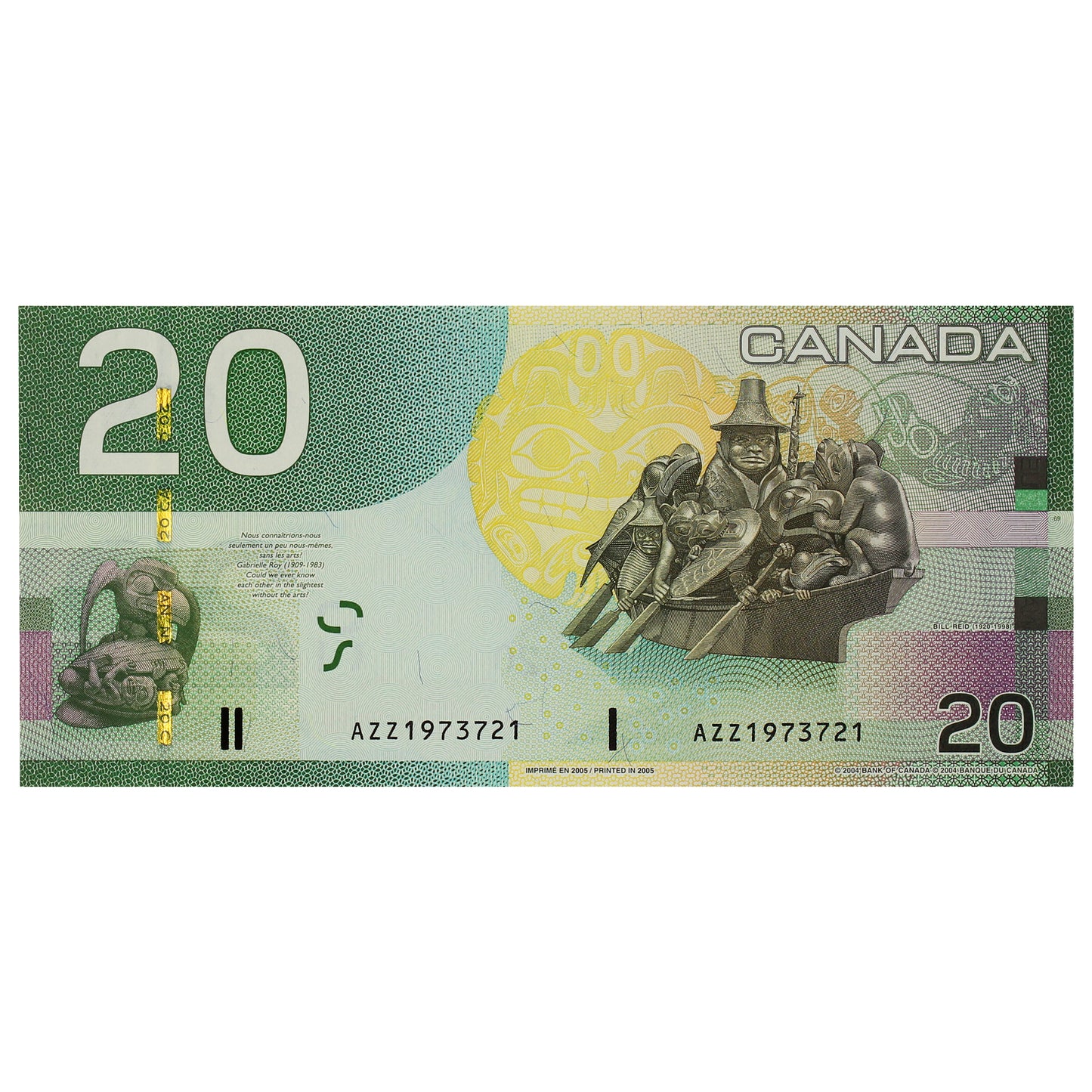 BC-64a 2005 Canada $20 Jenkins-Dodge, AZZ, UNC