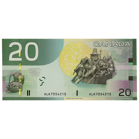 BC-64a 2005 Canada $20 Jenkins-Dodge, ALK, CUNC