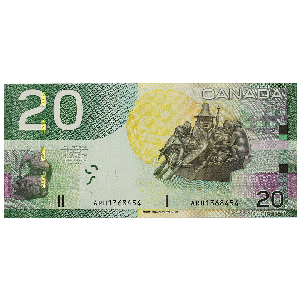 BC-64a 2007 Canada $20 Jenkins-Dodge, ARH, UNC