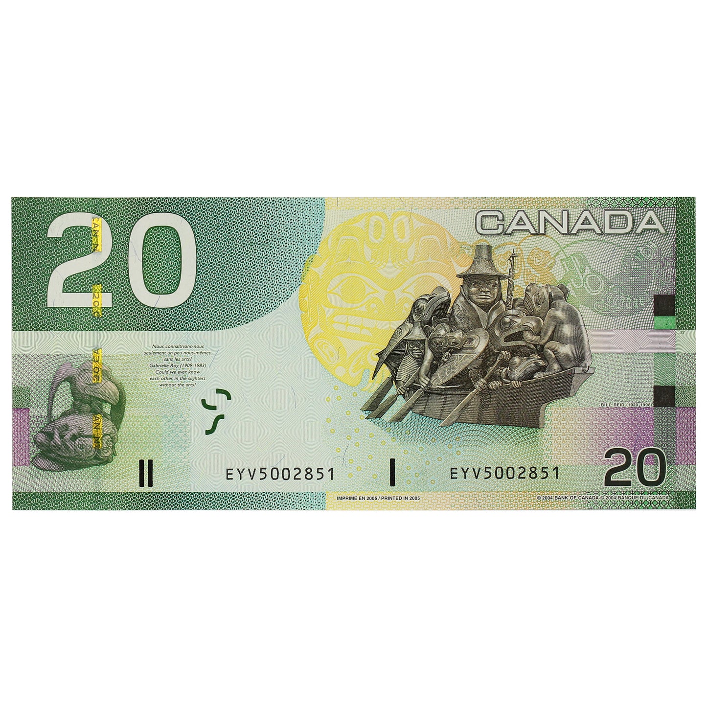 BC-64a-i 2005 Canada $20 Jenkins-Dodge, EYV, CUNC