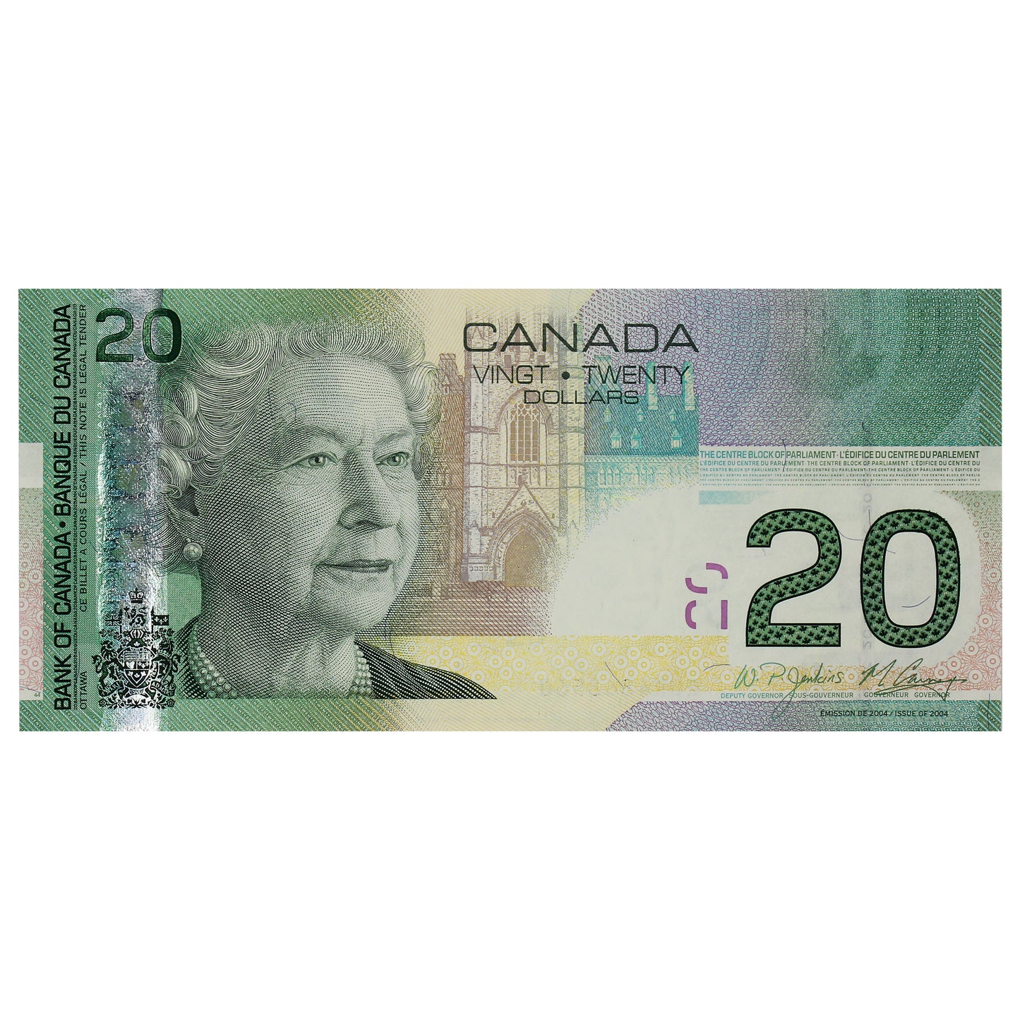 BC-64b-i 2008 Canada $20 Jenkins-Carney, ARK, AU-UNC