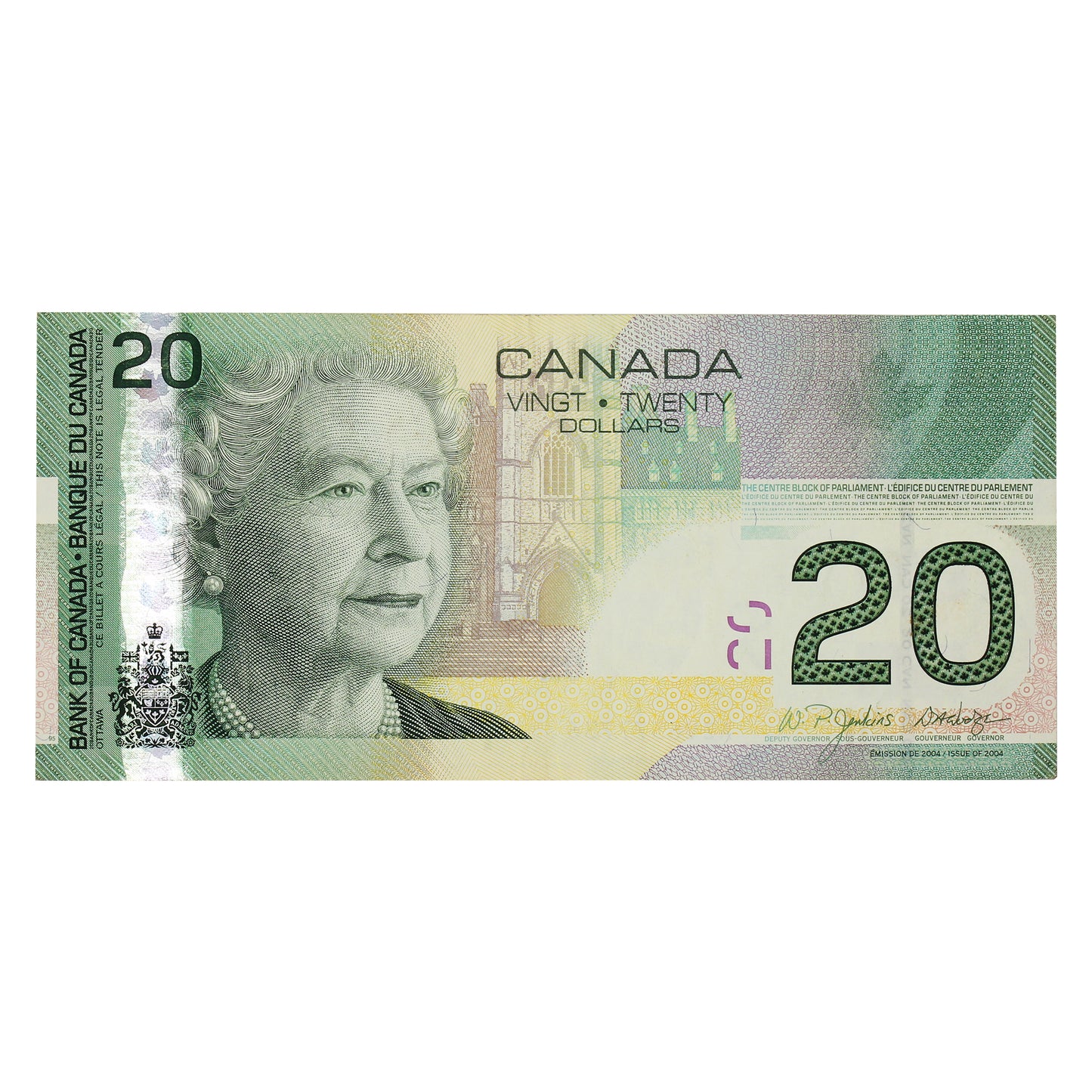 BC-64a-N1-iii 2005 Canada $20 Jenkins-Dodge, 3 Digit RADAR AZV6377736, EF