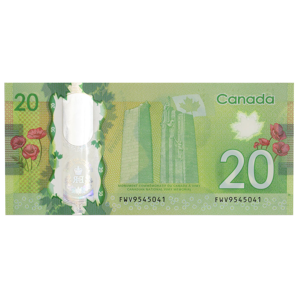 BC-74 2015 Canada $20 Wilkins-Poloz, Commemorative, FWV, AU-UNC