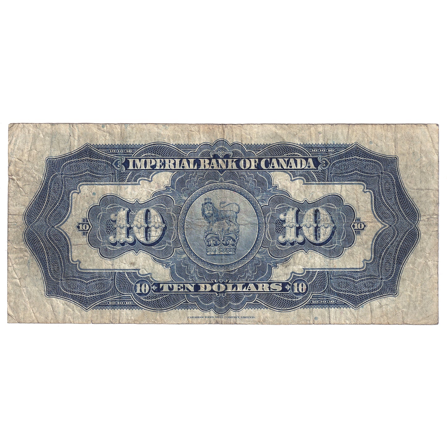 375-18-06 1923 Imperial Bank of Canada $10 Howland-Phipps, VG-F